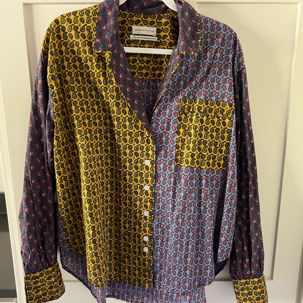 Urban Outfitters Multicolor Paisley Shirt